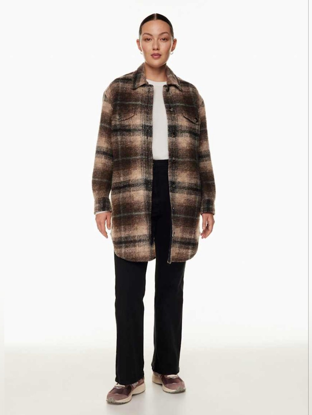 aritzia ganna shirt jacket long Wilfred Free